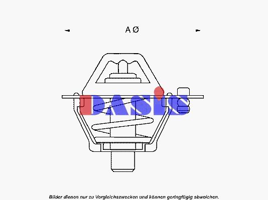 AKS DASIS termostatas, aušinimo skystis 750967N